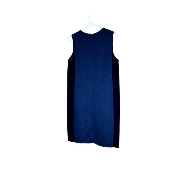 Madewell size medium dress black & blue colorblock minimalist classic core - Picture 3 of 8